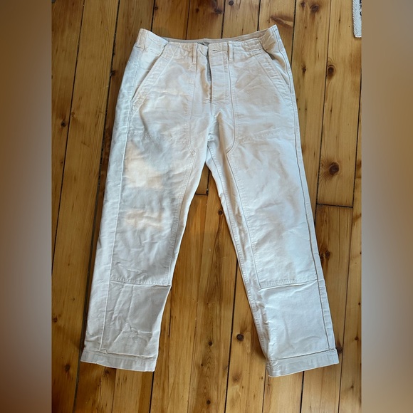 Imogene + Willie Hencye Canvas Workpant in Natural 34" x 30" - Picture 6 of 10